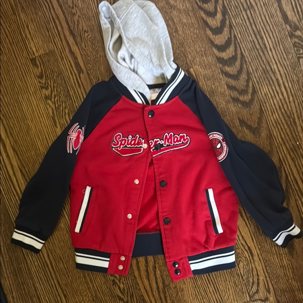 Spiderman Kids Red and Black Jacket